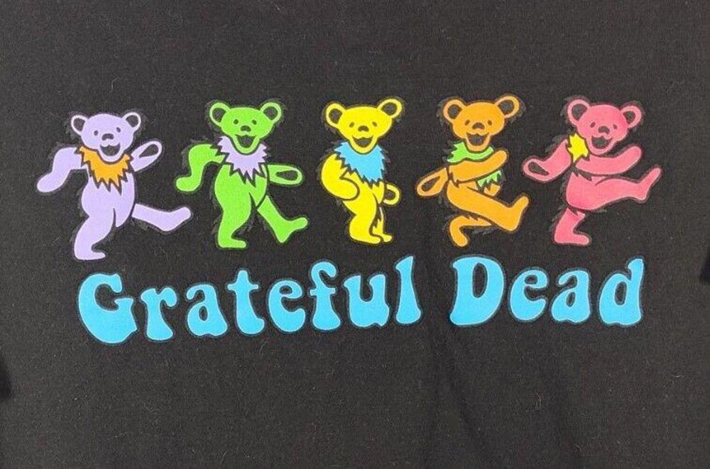 Grateful Dead Dancing Bears Black T-Shirt Size Large EUC - Picture 1 of 6